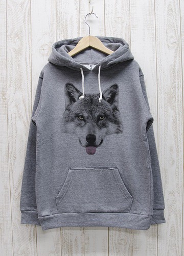 ronronWOLF 連帽衫 Beh Heather 灰 / R022-P-GR