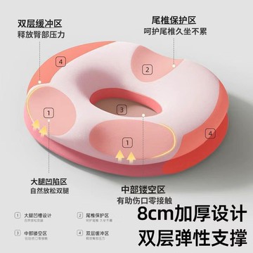 🔥好物推薦🔥尾椎減壓記憶棉坐墊術後久坐辦公室美臀透氣座墊學生敎室夏季屁墊 SJGH