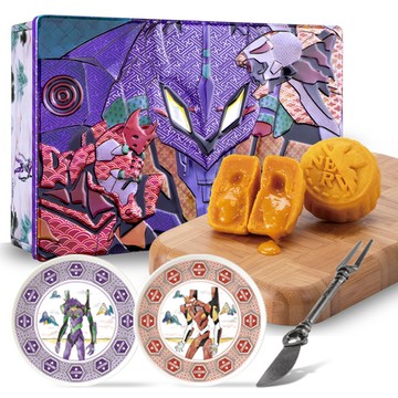 EVANGELION 月下浮世 立體金屬浮雕豪華月餅禮盒