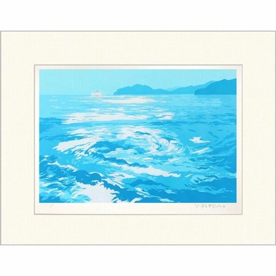 絵画 インテリア アート 吉岡浩太郎 渦潮 太子 マット ジクレー 版画 風景画 海峡 鳴門 新品 限定800部 作品 美術品 おしゃれ