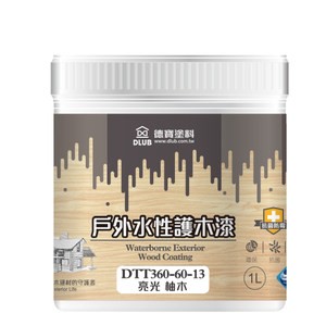 德寶 水性戶外護木漆 柚木亮光 1L