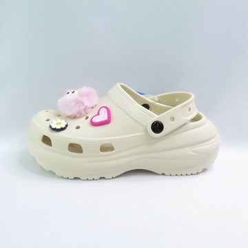 LOTTO LT4AWS8071 厚奶霜洞洞鞋 泡芙鞋 女鞋 涼鞋 拖鞋 休閒 厚底增高 燕麥【iSport愛運動】