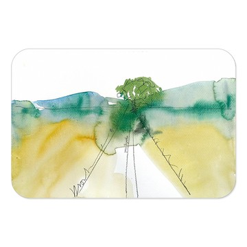 【怪獸】新銳設計師 10秒頂吸 軟式珪藻土吸水地墊 畢啾子 (60x40cm) -伯朗大道金城武樹 道