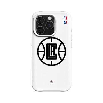 iPhone 16 Pro SolidX 白 - NBA - B&W-洛杉磯快艇 L.A. Clippers B&W - Light