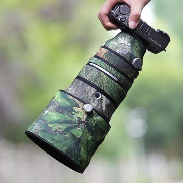 適用FUJIFILM富士XF200mm F2 R LM OIS鏡頭迷彩炮衣保護套220貼紙