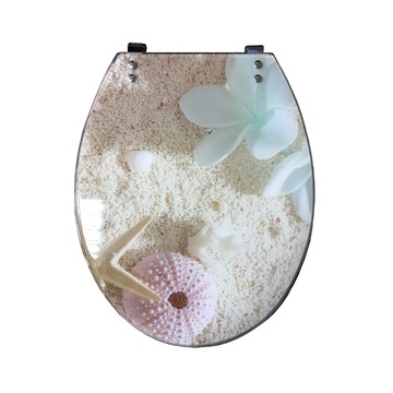沙灘造型緩降馬桶蓋