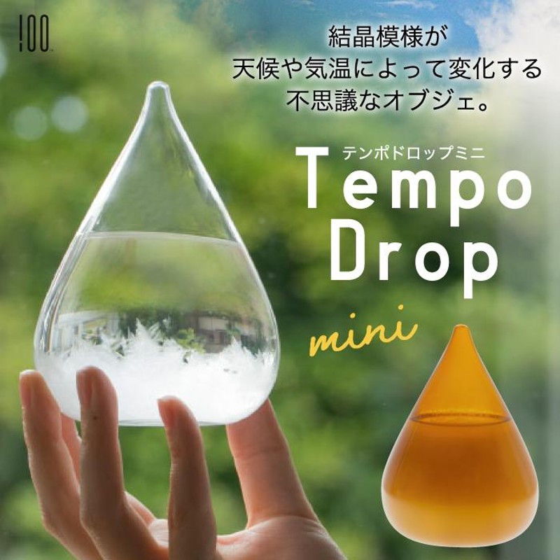 Tempo Drop テンポドロップ ミニ ストームグラス ガラス オブジェ