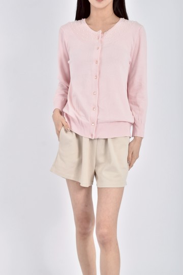 加購優惠(M) cable gauge排扣粉色長袖上衣