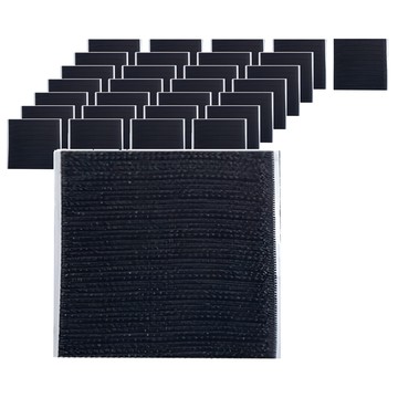 小麥購物 防滑魔鬼氈固定貼 Y650  方款5.3 x 5.3cm 長方款6 x 4cm  黑色  40個