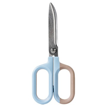 得力Deli NUSIGN省力跳色剪刀/ENS055/180mm/藍色