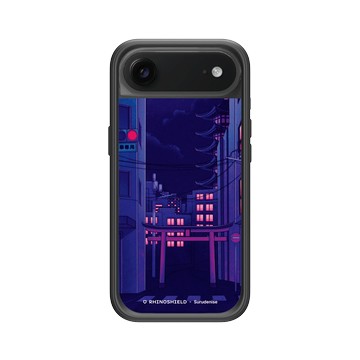 iPhone Air Mod NX -邊框背蓋組合 (相機按鈕) 黑 - Denise Rashidi (Surudenise) - Tokyo Night 夜晚東京