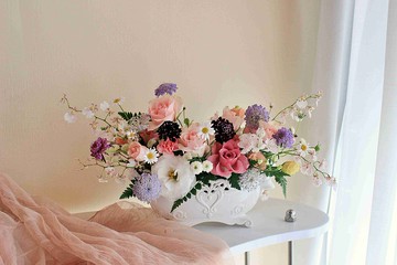 母親節桌花 鮮花花禮 鮮花盆花  母親節花禮