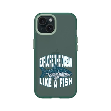 iPhone 15 Clear 憂墨綠 - KID - K一隻魚