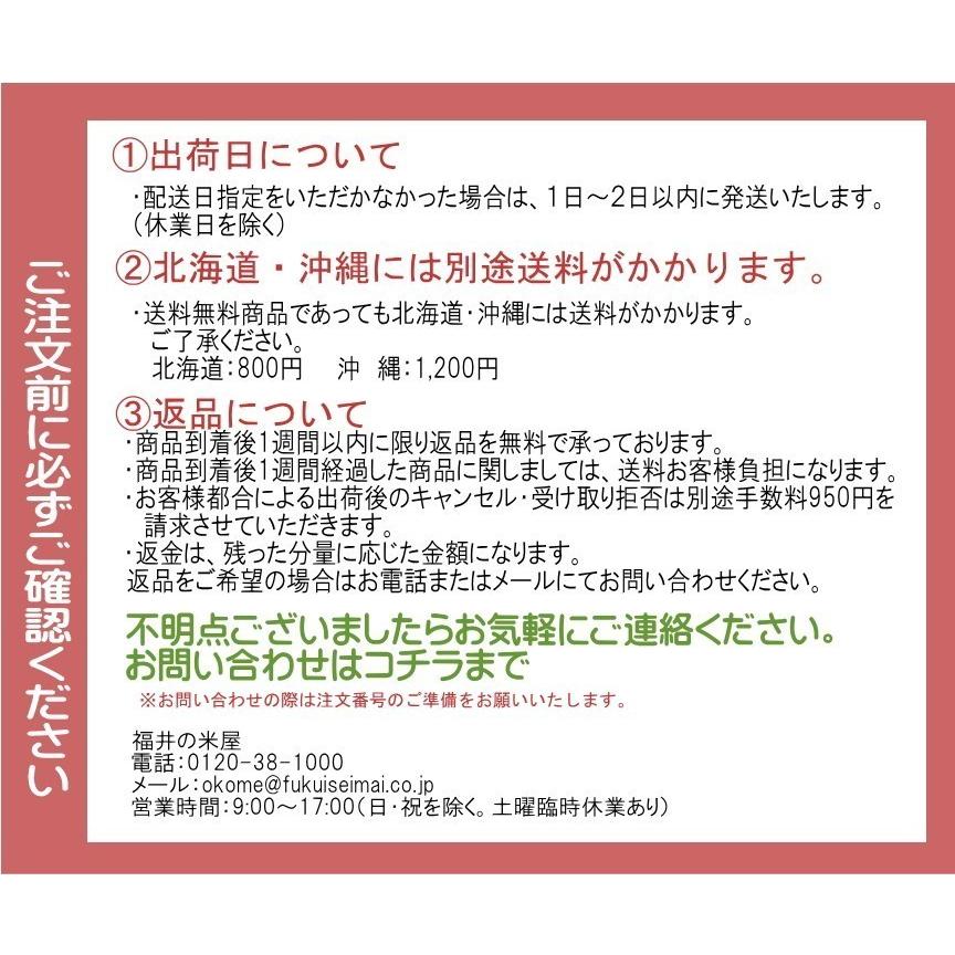 新米 米 玄米 15kg 5kg×3袋 コシヒカリ 福井県産 令和5年産 送料無料