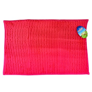 G+居家 超細纖維短毛防滑吸水地墊 蜜桃紅  40 x 60cm