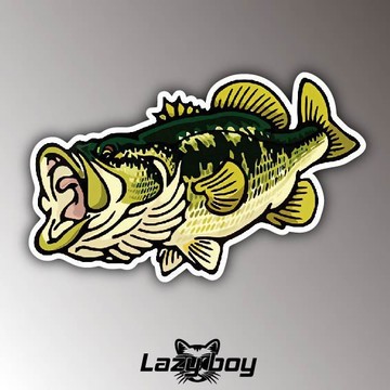 釣魚 魚 車貼 貼紙 防水貼紙 行李箱貼紙 安全帽貼紙 筆電貼紙 反光貼紙 汽車貼紙 機車貼紙