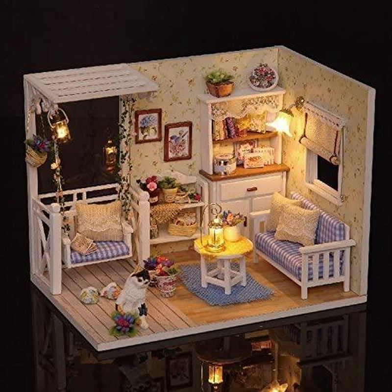 ドールハウスセット　手作り Amazon | DIY木製ドールハウス 手作りキットセット ミニチュア