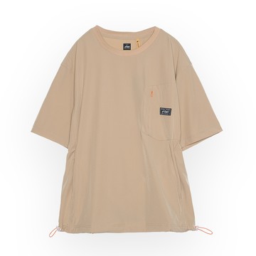 5th STREET｜山形｜中性｜寬版吸排短袖T恤｜卡其