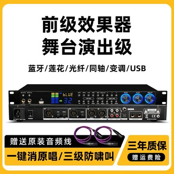 {台灣公司貨 可打統編}進口高端前級效果器專業K歌KTV家用話筒混響卡拉OK均衡前置調音