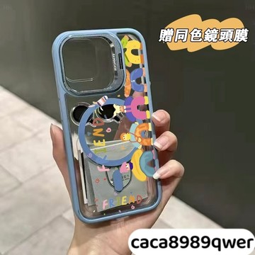 字母油畫Magsafe磁吸金屬鏡頭支架 iPhone 16 15 14 13 12 11 Pro Max手機殼