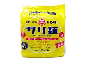 オットギ サリ麺 韓国鍋〆インスタントラーメン 中華麺 乾麺 ［110G×5袋］