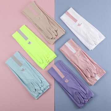 防曬手套女防紫外線薄款冰絲袖套夏季開車騎行電動車冰袖護臂手袖 年終鉅惠 可開發票