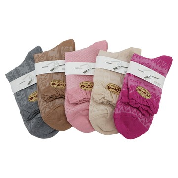 日本製短筒棉女襪-22~24cm-6雙入