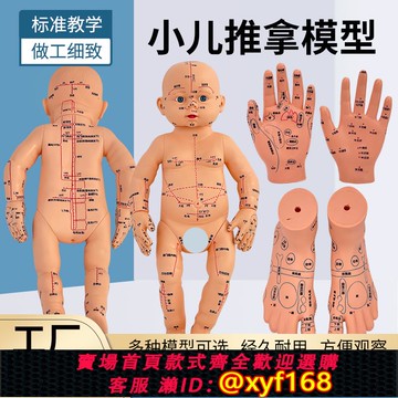 {可打統編 保固一年}小兒推拿娃娃全身穴位經絡圖按摩書中醫教學保健月嫂培訓寶寶模型