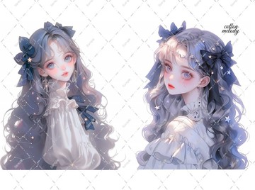original sticker no.2431 人物貼紙 原創貼紙 原創人物貼紙 裝飾貼紙 cotton melody