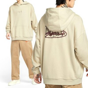 Nike As M Nk Club Ft Os Po Hdy Opp1 長袖 男款 卡其色 連帽 HV4722-251