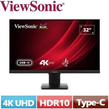ViewSonic優派 32型 VG3208U-4K 人體工學顯示器