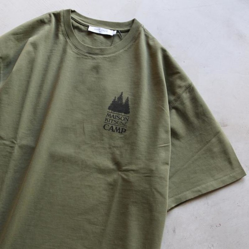 メゾンキツネ Tシャツ MAISON KITSUNE ミニ MK キャンプ ルーズ