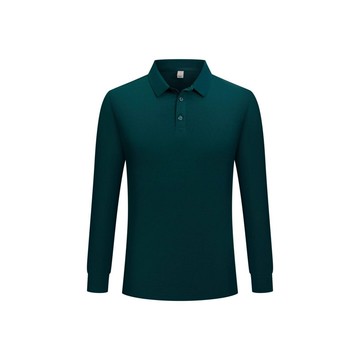 帥氣外貿2025秋冬男士時尚色翻領修身休閑長袖簡約新品POLO衫廠家鑫弘-衣錦男裝