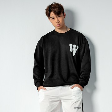 【JPG】長袖大學踢 W字母設計 長袖大學T