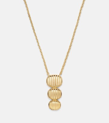 Pamela Zamore Isla Triple Oval 18kt gold chain necklace