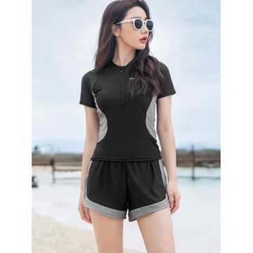 2026新款泡溫泉分體泳衣女大碼胖mm遮肉顯瘦保守游泳衣女士泳裝