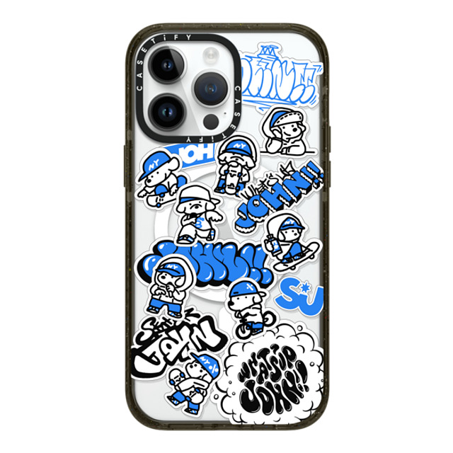 Skater JOHN x CASETiFY iPhone 14 Pro Max Case Black Impact