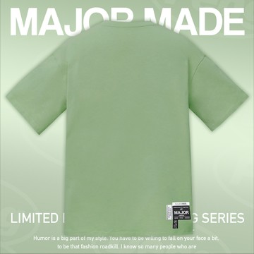 品牌厚磅質感多標設計素T