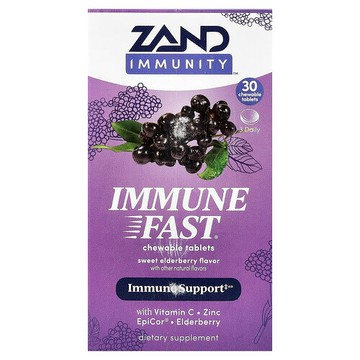 Zand, 機體防禦力，快速機體抵抗，甜接骨木果味，30 片咀嚼片