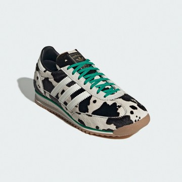 [ACS] adidas 休閒鞋 SL 72 OG W 女鞋 乳牛紋 米白 綠 馬毛鞋面 膠底 復古 愛迪達 JR1639