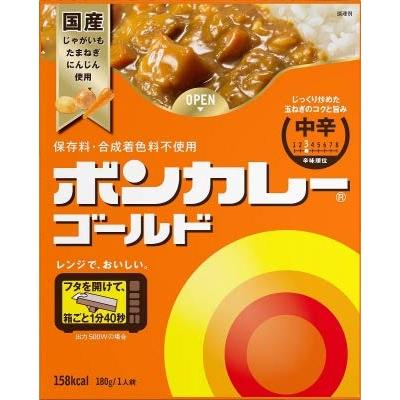 大塚食品　ボンカレーゴールド ＜中辛＞　180ｇ×10食