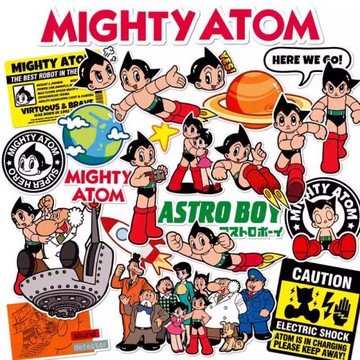 30枚可愛卡通積木拉桿箱行李箱裝飾貼紙冰箱柜子滑板車水杯自行車筆記本電腦平板ipad頭盔防水裝飾貼畫兒童