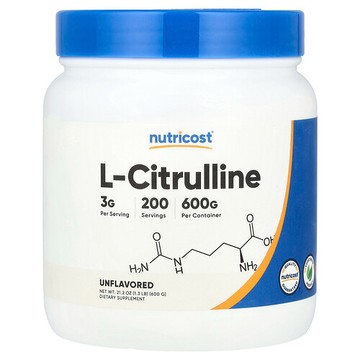 Nutricost, L-瓜氨酸，原味，1.3 磅（600 克）