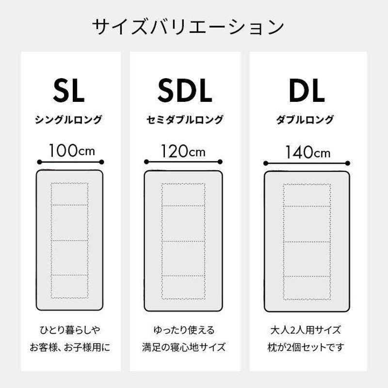 寝具 洗える 防ダニ 消臭 敷き布団 東洋紡フィルハーモニー アレル物質を吸着分解 カバー付き 日本製 セミダブルロング ネイビー  約120×210cm | LINEブランドカタログ