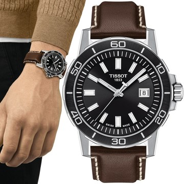 TISSOT天梭 SUPERSPORT 經典運動腕錶 44mm/T1256101605100