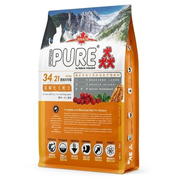 PRO PURE 猋 挑嘴幼母貓乾飼料 低敏化毛配方  1袋