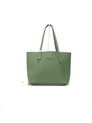coach 綠色 City Tote 皮革托特包 手提包 肩背包