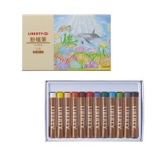 LIBERTY 利百代 12色粉蠟筆 OP-001-12