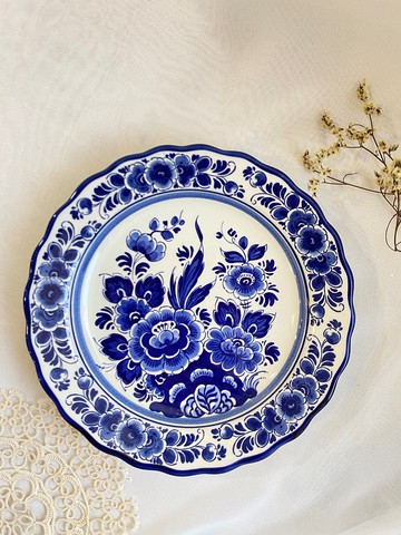 【好日戀物】荷蘭質樸手繪大圓盤