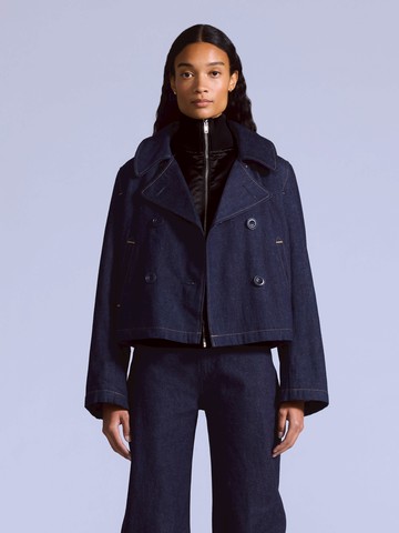 BLUETAB™ 2件式海軍風雙排釦短大衣 / 原色 / 日本面料 人氣新品